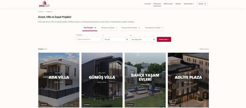 Grup Şirketimiz DNA Yapı’nın Yeni İnternet Sitesi Yayında!